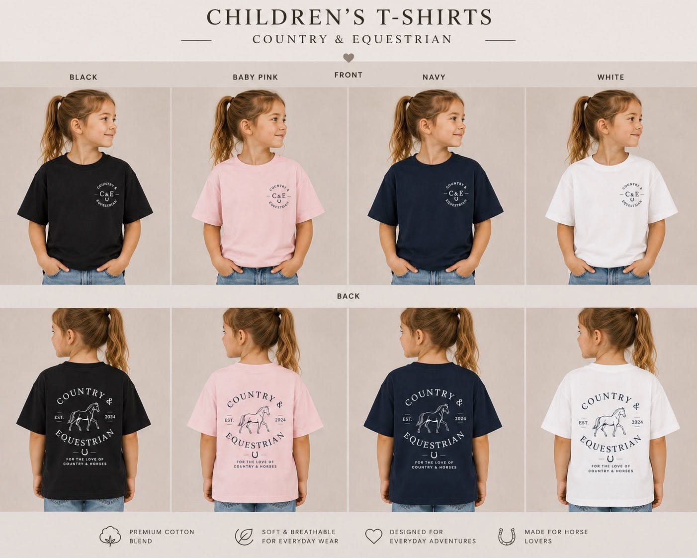 Country & Equestrian Kids T's