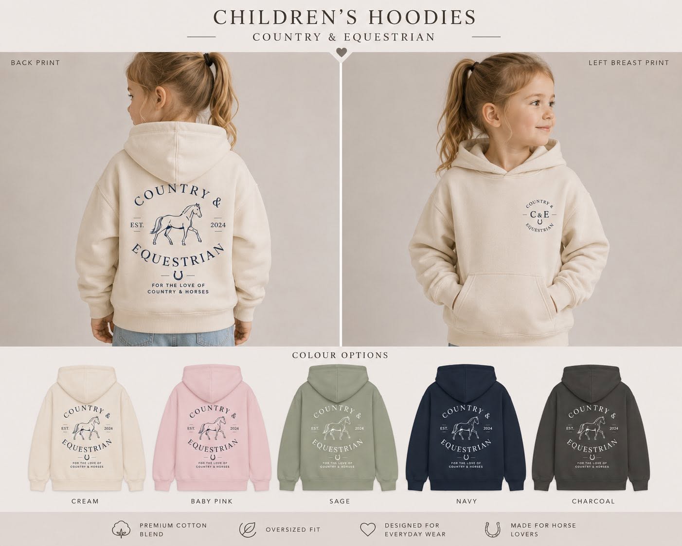 C&E Childrens Hoodie Range